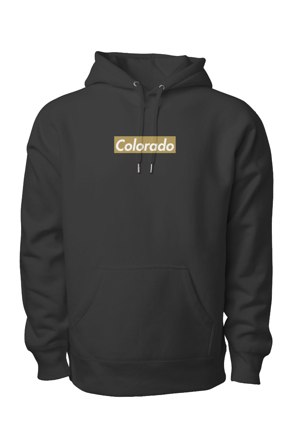 Colorado Box Logo Heavyweight Hoodie - Black