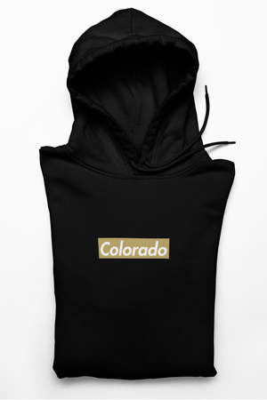 Colorado Box Logo Heavyweight Hoodie - Black